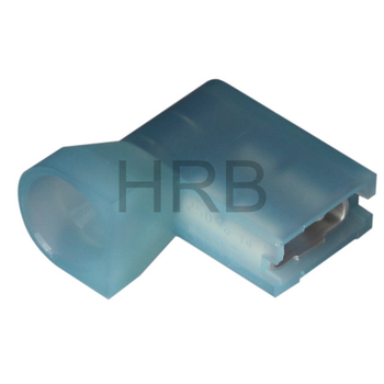 HRB 187*0.8旗型端子 带蓝色冷压护套 AWG#16-14大线尾